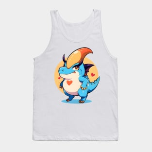 Fun Cartoon Dino 03 Tank Top